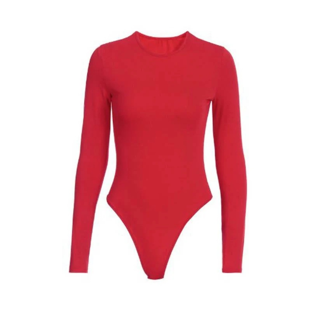 Long sleeve crewneck bodysuit